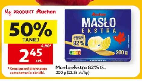Masło ekstra 82% tł. Mój Produkt Auchan