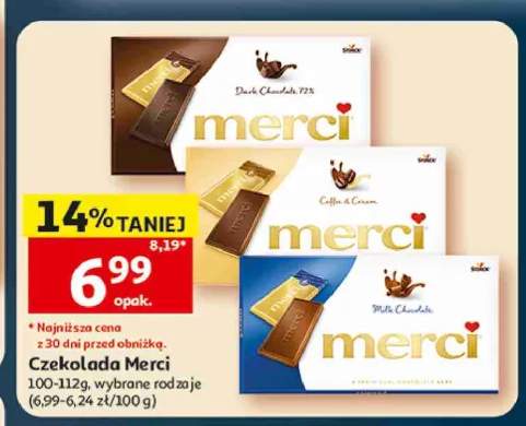 Czekolada Merci Coffee & Cream +2 warianty