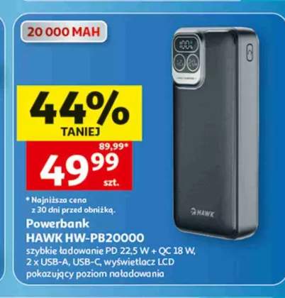 Powerbank Hawk HW-PB20000