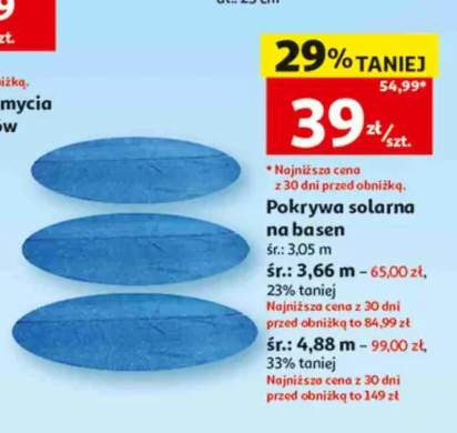 Pokrywa solarna na basen śr. 3,05 m +2 warianty