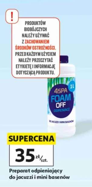 Preparat odpieniający do jacuzzi i mini basenów 4SPA Foam Off