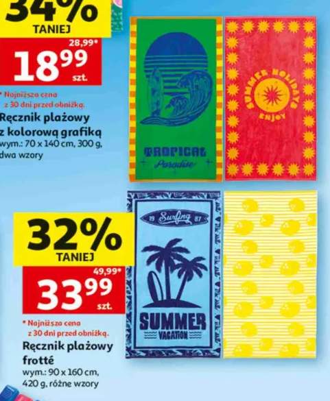 Ręcznik plażowy frotté Actuel