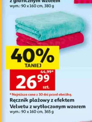 Ręcznik plażowy z efektem Velvetu z wytłoczonym wzorem Actuel