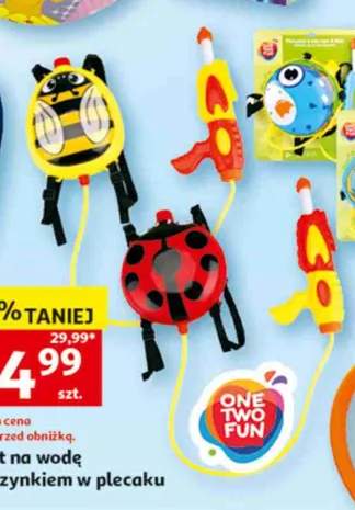 Pistolet na wodę z magazynkiem w plecaku One Two Fun