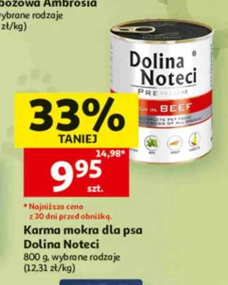 Karma mokra dla psa Dolina Noteci Premium bogata w wołowinę