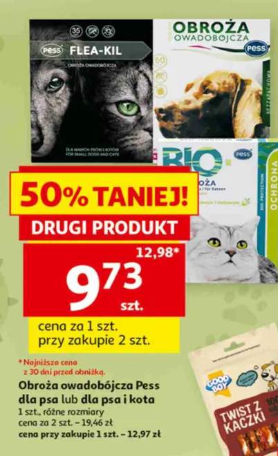 Obroża owadobójcza Pess dla psa +1 wariant