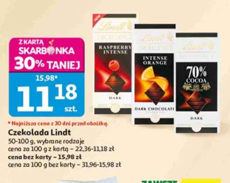 Czekolada Lindt Excellence Raspberry Intense +2 warianty