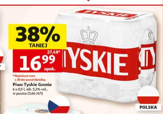 Piwo Tyskie Gronie 6-pak 500 ml