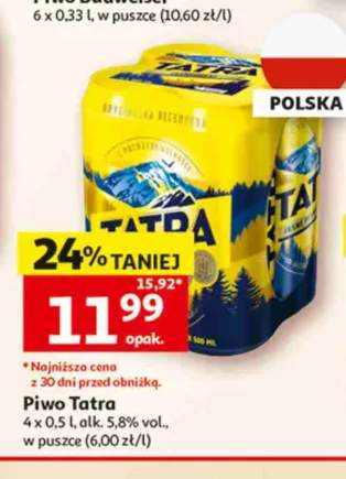 Piwo Tatra 4-pak 500 ml