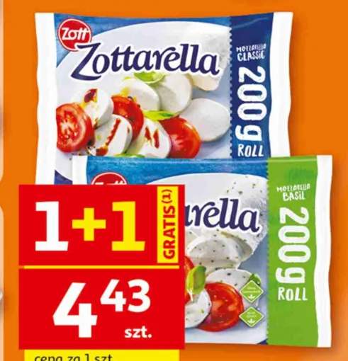 Ser mozzarella Zottarella maxi Classic Zott +1 wariant