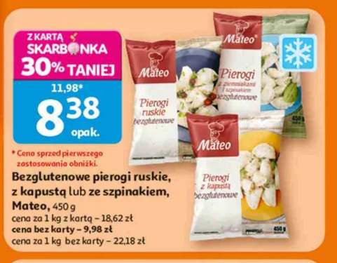 Bezglutenowe pierogi ruskie Mateo +2 warianty