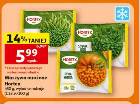 Szpinak liście Hortex +2 warianty
