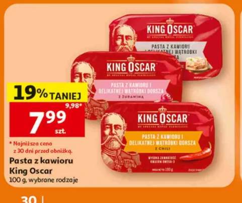 Pasta z kawioru i delikatnej wątróbki dorsza King Oscar +2 warianty