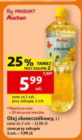 Olej słonecznikowy Auchan