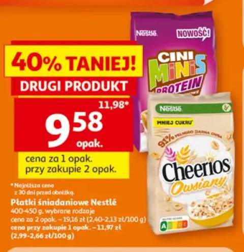 Płatki śniadaniowe Nestlé Cini Minis Protein +1 wariant