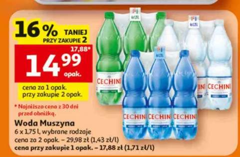 Woda Muszyna Cechini 6-pak 1,75 l