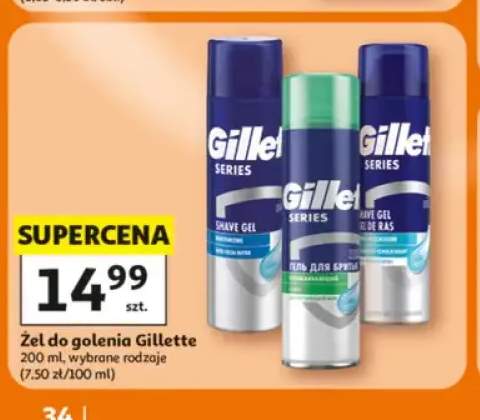 Żel do golenia Gillette Series Moisturizing +2 warianty