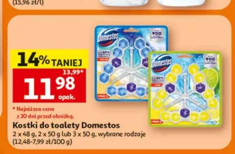 Kostki do toalety Domestos 2-pak 48 g +1 wariant