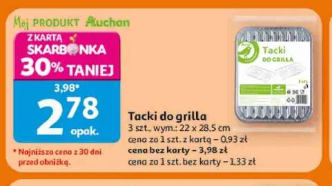 Tacki do grilla Moj PRODUKT Auchan