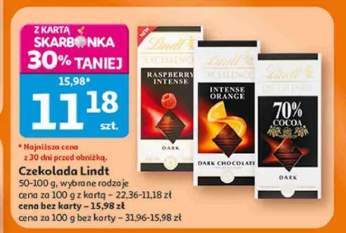 Czekolada Lindt Excellence 70% Cocoa +2 warianty