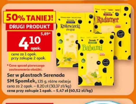 Ser żółty w plastrach Radamer Serenada +2 warianty