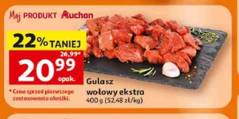 Gulasz wołowy ekstra Auchan