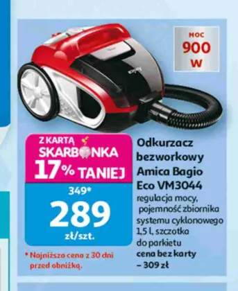 Odkurzacz bezworkowy Amica Bagio Eco VM3044