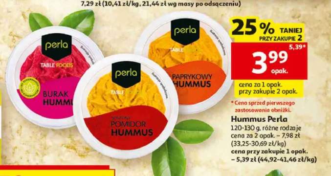 Hummus z burakiem Perla +2 warianty