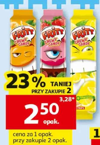 Guma rozpuszczalna Fritt o smaku pomarańczowym +2 warianty