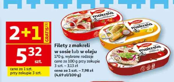 Filety z makreli w sosie pomidorowym Graal +2 warianty