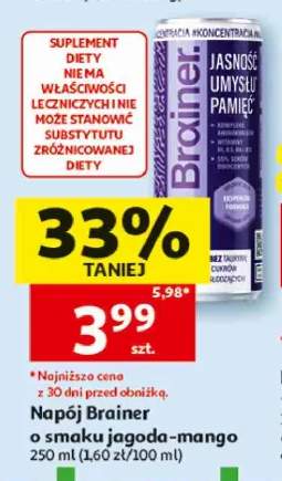 Napój Brainer o smaku jagoda-mango