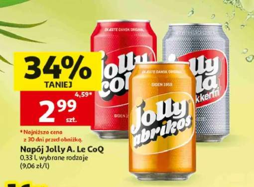 Napój Jolly Cola A. Le CoQ +2 warianty