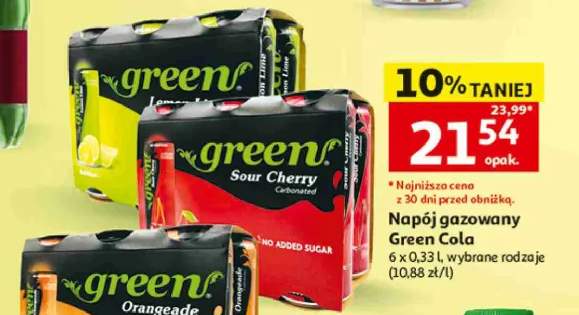 Napój gazowany Green Cola +3 warianty