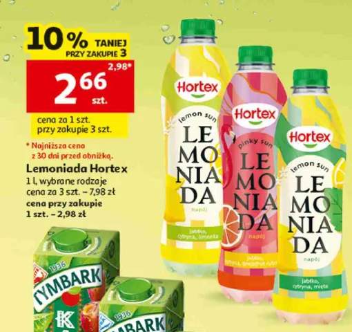 Lemoniada Hortex Lemon Sun Cytryna Limonka +2 warianty