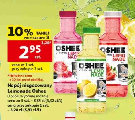Napój niegazowany Oshee Vitamin Lemonade Lemon +2 warianty