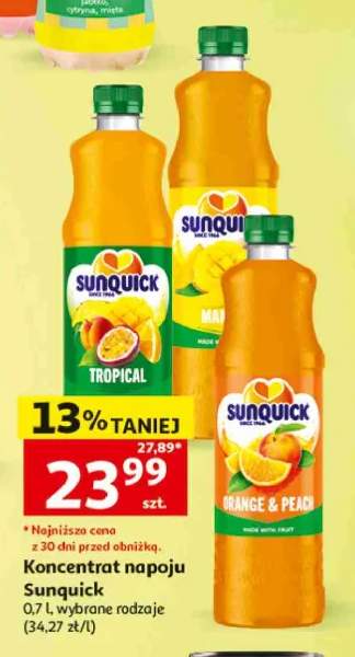 Koncentrat napoju Sunquick Tropical +2 warianty