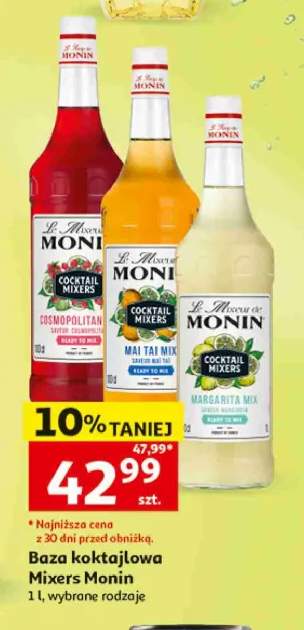 Baza koktajlowa Monin Cocktail Mixers Cosmopolitan +2 warianty