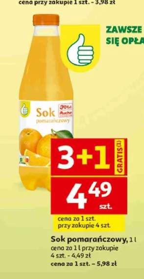 Sok pomarańczowy Auchan