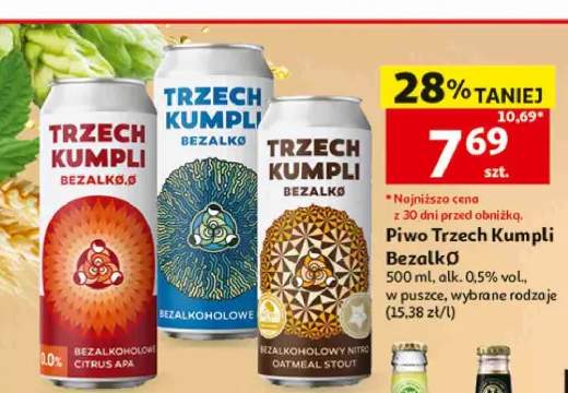 Piwo bezalkoholowe Trzech Kumpli Bezalkø Citrus Apa +2 warianty