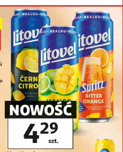 Piwo bezalkoholowe Litovel Černý Citrón +2 warianty