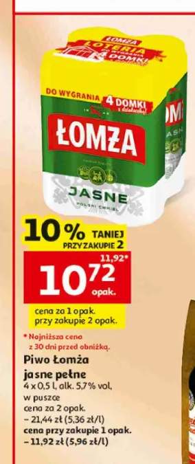 Piwo Łomża Jasne Pełne