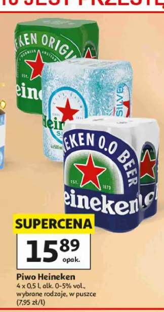 Piwo Heineken Original 4-pak 500 ml +1 wariant