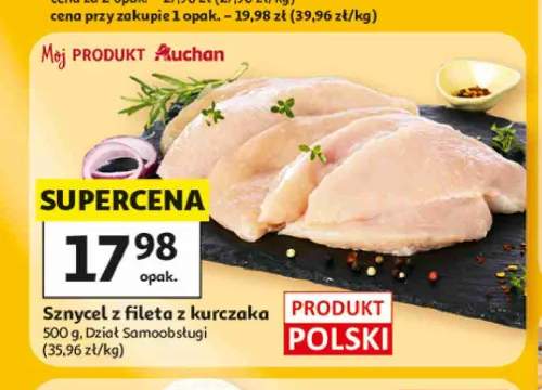 Sznycel z fileta z kurczaka Moj PRODUKT Auchan