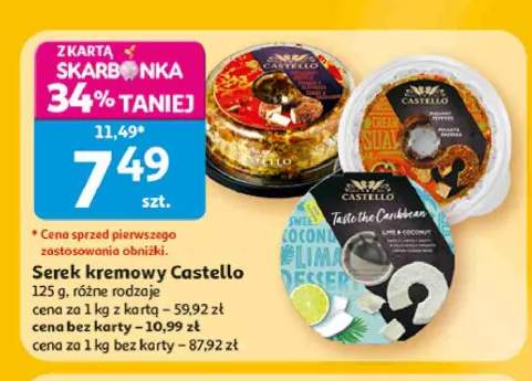 Serek kremowy Castello Pineapple & Almond +2 warianty