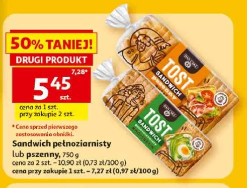 Chleb tostowy Sandwich pełnoziarnisty Dan Cake +1 wariant