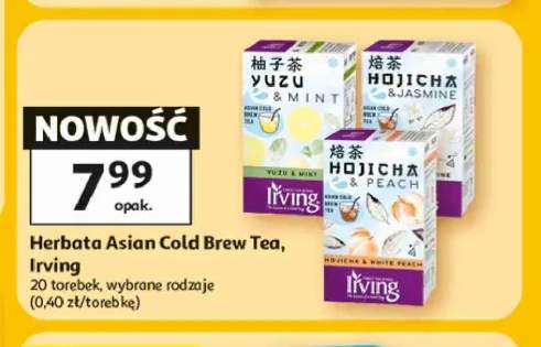 Herbata Asian Cold Brew Tea Irving Yuzu & Mint +2 warianty
