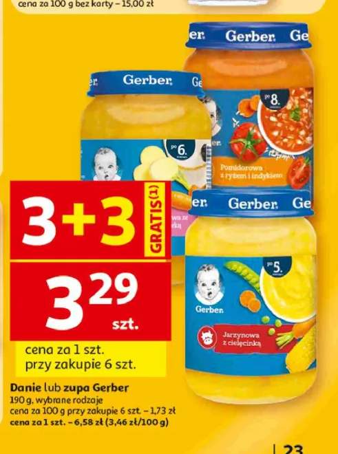 Danie Jarzynowa z cielęciną Gerber +1 wariant