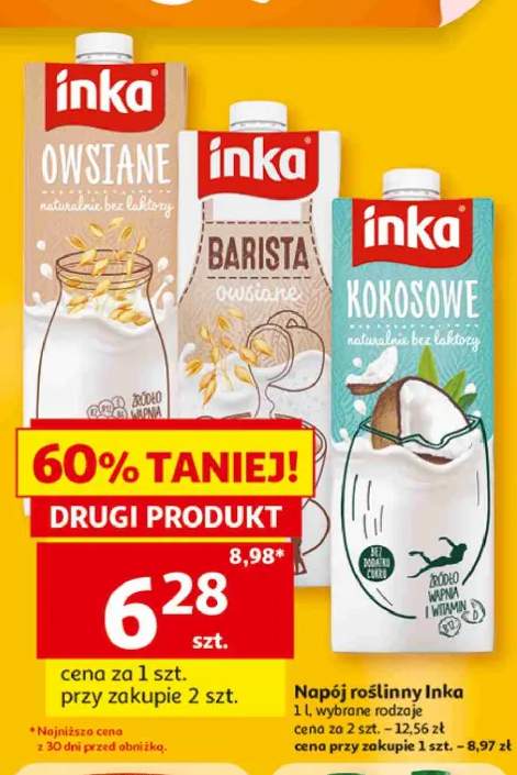 Napój roślinny owsiany Inka +2 warianty