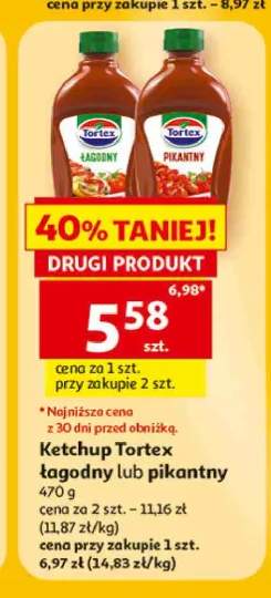 Ketchup Tortex łagodny +1 wariant