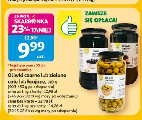 Oliwki czarne drylowane Auchan +2 warianty